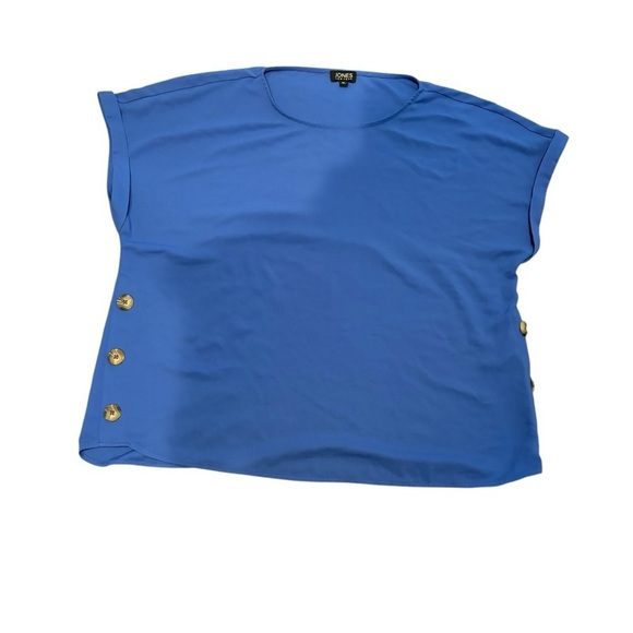 Jones New York Blue Blouse - Picture 2 of 9